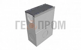 пескоуловитель бетонный super dn150 h=700 с решеткой чугунной вч (комплект) кл. е600
